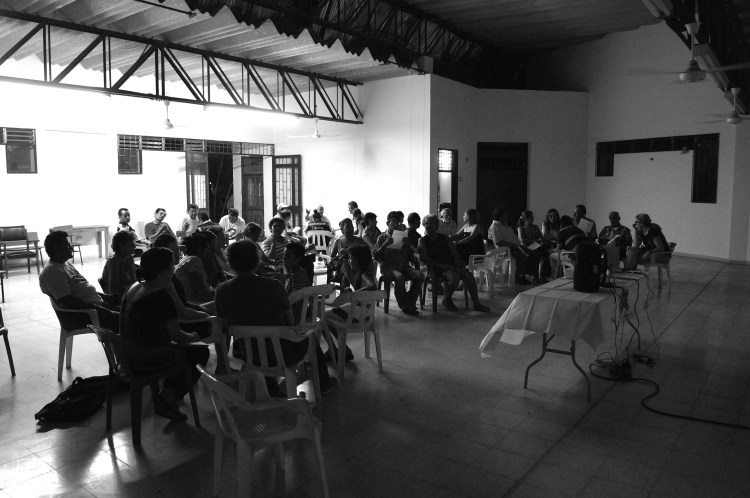 Community workshop in Guayabal, Colombia.